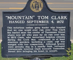 Mountain Tom Clark Historic Marker Florence Alabama